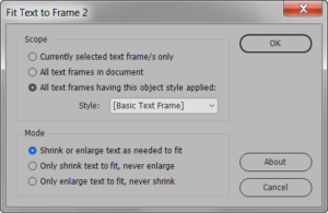 Fit Text to Frame UI